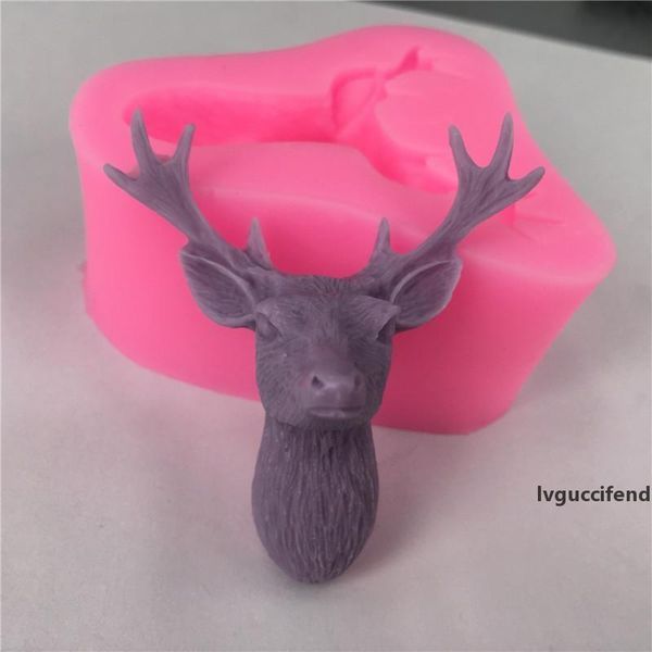

deer plaster aroma mold fondant silicone cake mold kitchen bakeware baking moulds