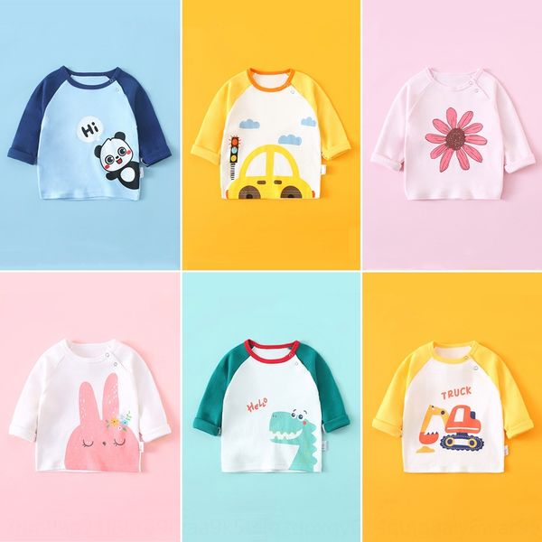 

t3vh1 season 2020 casual long-sleeved boyspure round t-shirt cotton t-shirtchildren's t-shirt cotton t-shirtcollar baby's children, Blue