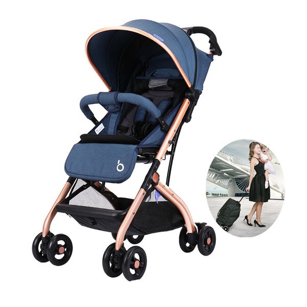 

strollers# baby stroller light folding portable high landscape can sit reclining