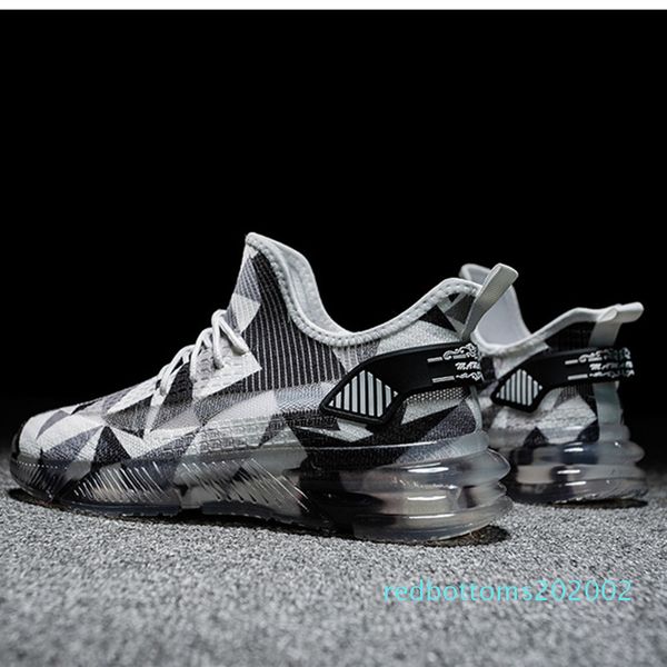 

fashion men shoes ventilate lace-up flat shoes colour mixture lucency jelly bottom men outdoors shoes sneakers r02, Black