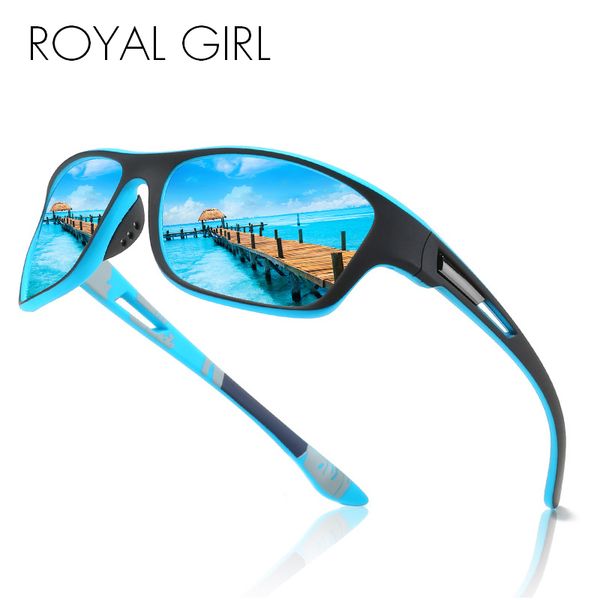 

royal girl new polarised driving sun glasses for men polarized stylish sunglasses male goggle eyewears uv400 ms612, White;black