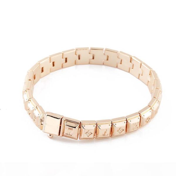 

gold plated stainless steel bracelets curb cuban chain mens jewellery fashion bracelet luxury designer bangles wholesale ing, Black