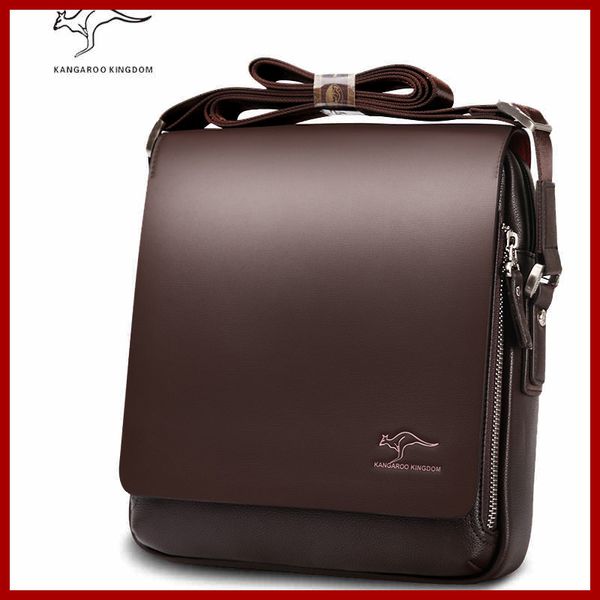 

authentic brand composite leather bag casual male shoulder briefcase kangaroo messenger bag men's travel bags cx200711