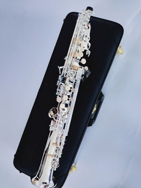

yanagizawa s-992 professional level new straight japan silver-plated soprano saxophone bb musical instrument with mouthpiece