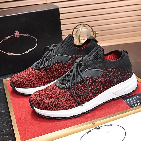 

new arrival prax 01 knit fabric sneakers men 's shoes zapatillas hombre vintage footwears comfortable luxury fashion lace -up causal m, Black