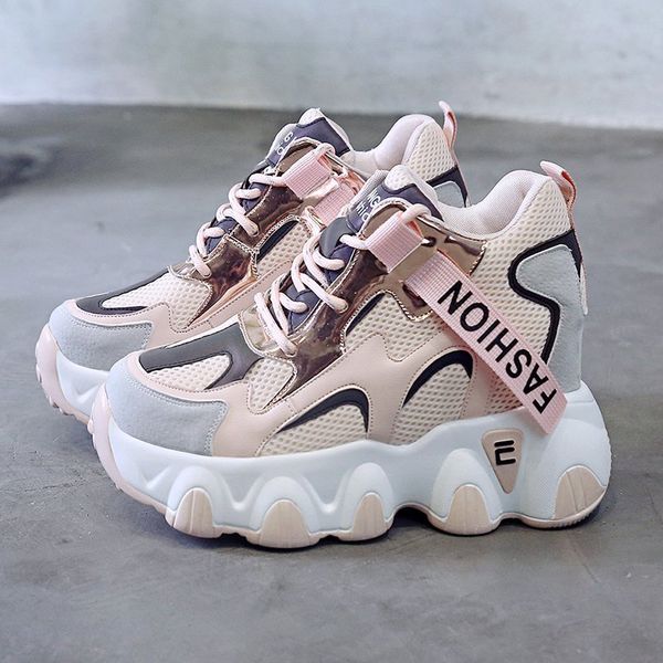 

womens chunky sneakers fashion new women platform boots sneakers women 2020 woman female running trainers high heel dad shoes