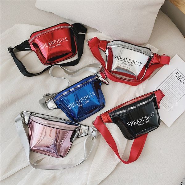 

2019 new laser children's chest children's diagonal letter leisure princess street shoulder strap shoulder bag bag fashion