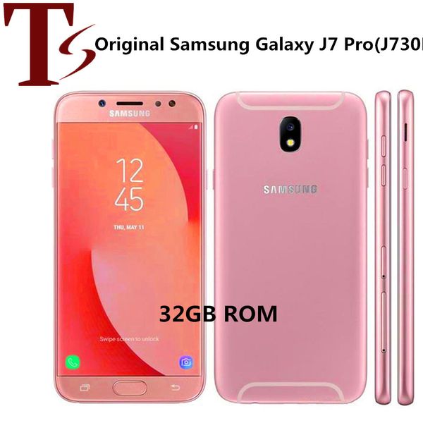 Оригинальный Samsung Galaxy J7 Pro J730F Octa Core 3G RAM 32GB ROM 5,5 дюйма Super Amoled 4G LTE разблокированный мобильный телефон 1pc