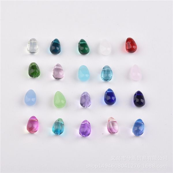 

diy antique hairpin imitation jade gradient czech water diy bracelet earrings drops 6*9mm mermaid angel tears earrings bracelet, Silver