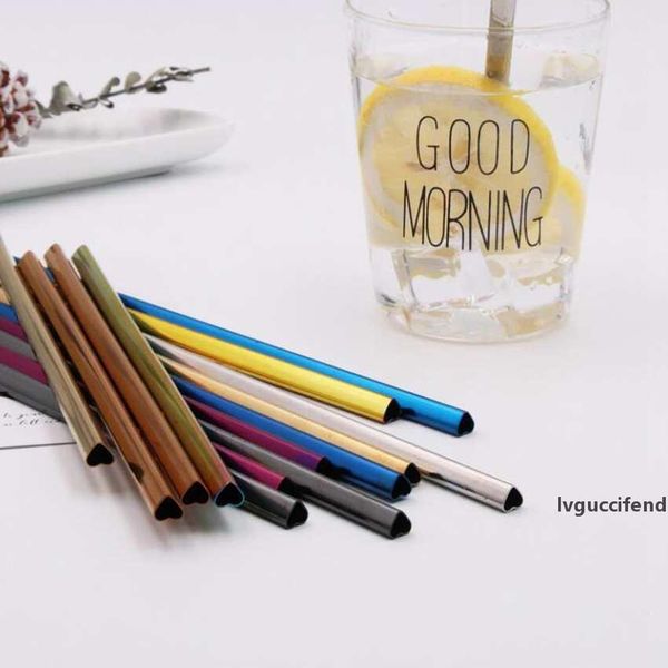 

stainless steel straw heart love straw wedding gifts novelties creative bar valentine drinking straws lover drinking tool zza1962