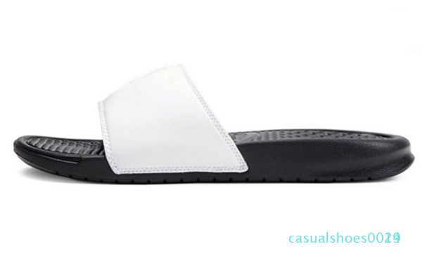 

benassi luxury designer women men summer rubber sandals beach slide fashion scuffs slippers indoor outdoor shoes eur 36-45 c29, Black