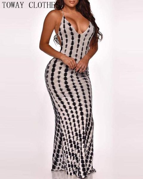 

black print halter lace-up backless maxi dress summer criss cross dress women fashion party elegant clothes, Black;gray