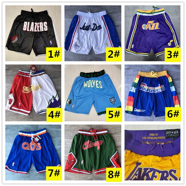 

new прошитой мужчины баскетбол просто дон карманный нба шорты хип-хоп все города команды имя год id метки mitchell ness sweatpants спорт big, Black