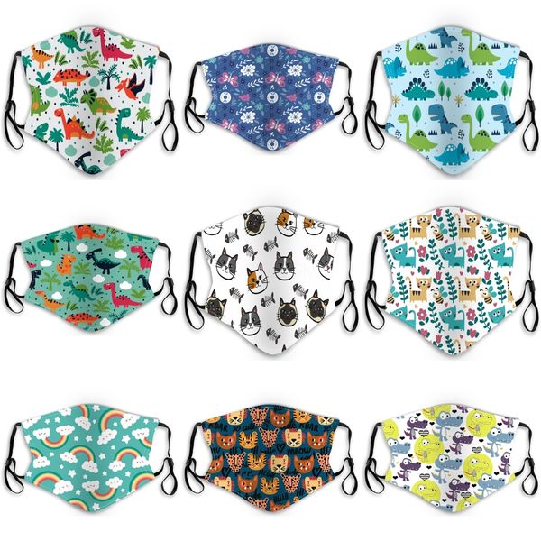 

kids face mask designer mouth masks with elastic ear loop 3 ply breathable for blocking dust air anti-pollution mask iia263#730