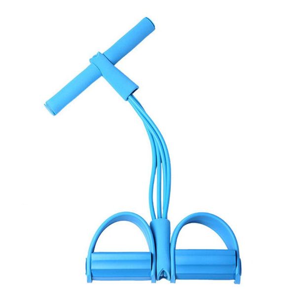 

gym fitness equipment four tube home rope pedal exerciser tractor elastic calf rope sit-ups abdomen leg tensioner foot puller