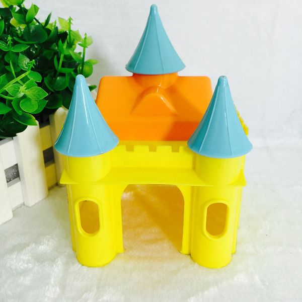 

cute little pet castle house hamster hiding stash toys guinea pig rat
