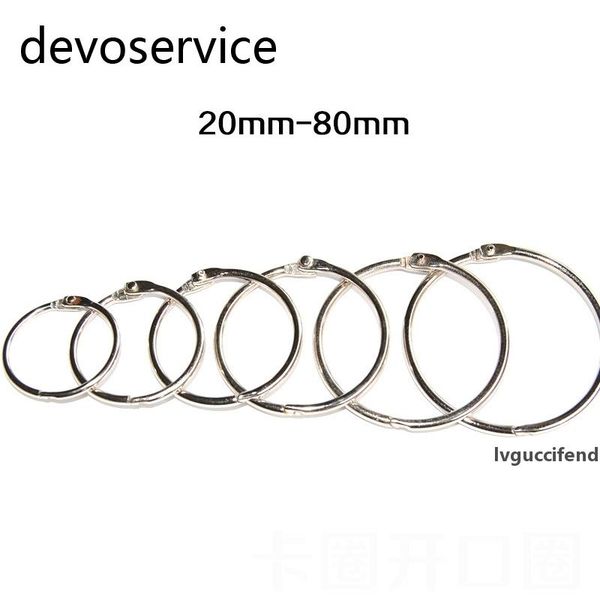 

promotion price 10pcs metal loose leaf book binder hinged rings keychain scrapbook craft for scrapbooking