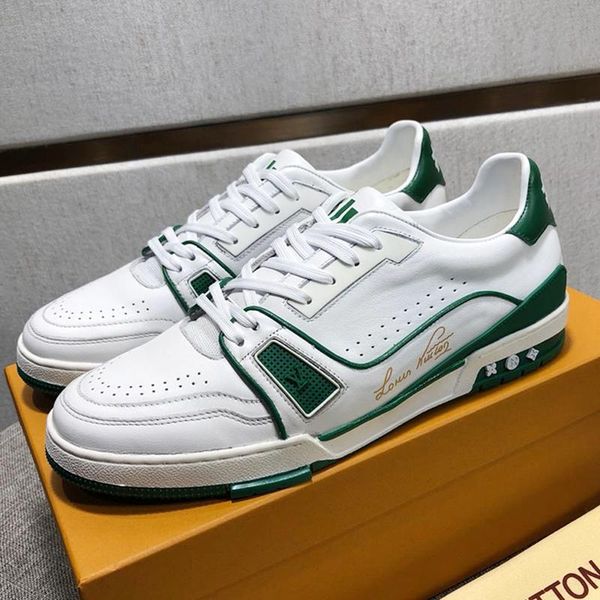 

trainer sneaker luxury men 's shoes 2020 new fashion fast delivery lace -up design casual shoes lightweight low sneakers flats pla