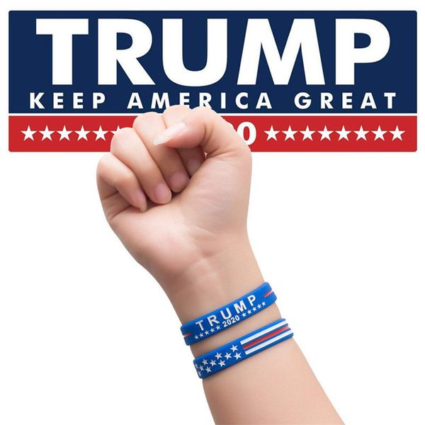 

6styles дональд трамп силиконовые браслеты trump keep america great 2020 президентские выборы дональд трамп сторонники браслете fy6063, Black