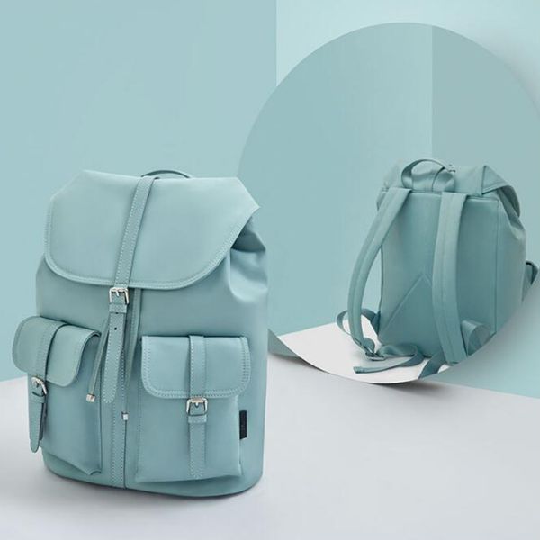 

xiaomiyoupin new arrival ninetygo 90fun commuter nylon ladies backpack women 14 inch lapwaterproof fashion style nylon bag