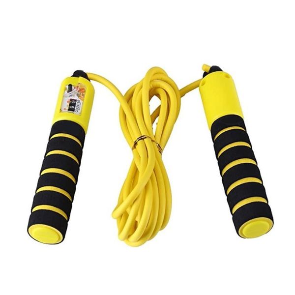 

adjustable jump rope with comfortable handles and counter counting jump skip rope skipping wire calories workout exercises31
