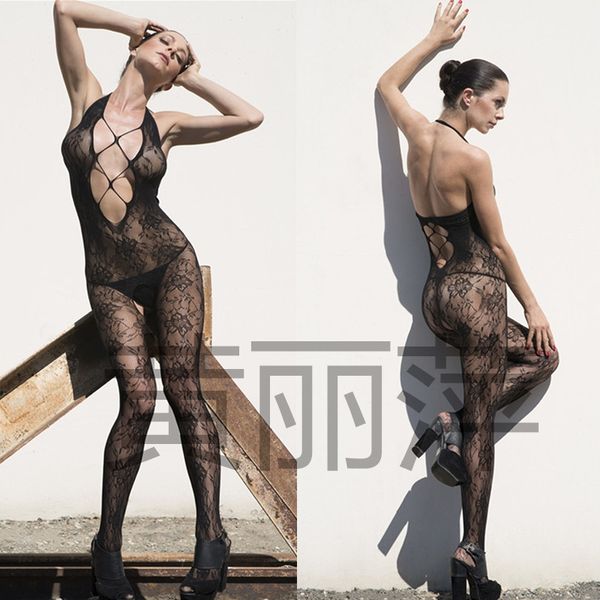 

dfqm7 backless сексуальных шелковые чулки униформа все тело полого из цельных mesh носков груди подвергавшегося воздействия сексуальной перс, Black;white