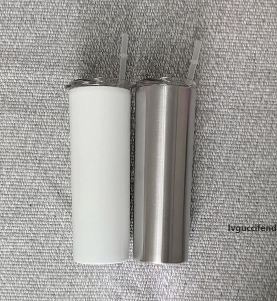 

20oz sublimation stainless steel skinny tumblers diy tall skinny cups vacuum insulated car tumbler coffee beer mug water bottle with lid a06