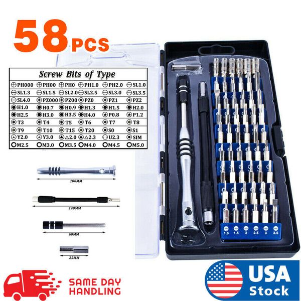 

58x телефон repair tool kit precision малый набор отверток 54 бит магнитный драйвер