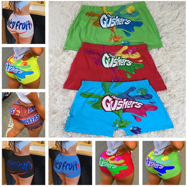 

letter printed women yoga shorts bodycon elastic toga short pants summer quick dry fitness shorts girls sports clothes 13 colors 2020, White