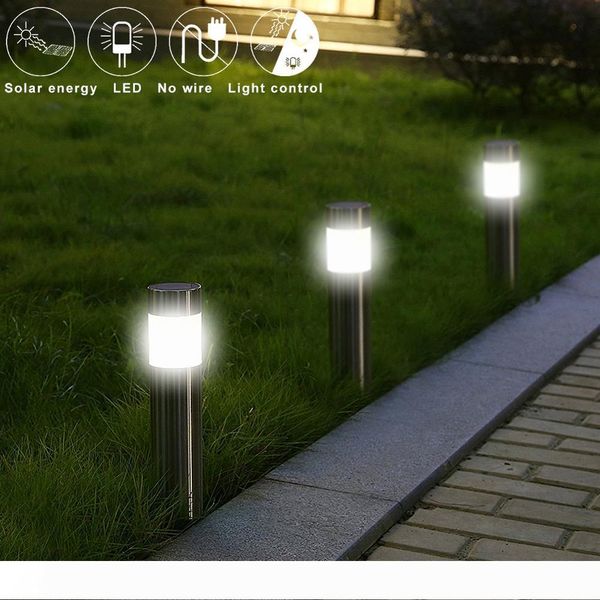 

2w led solar garden lighting stainless steel stud lawn lamp ip65 waterproof solar garden lights led outdoor lamp