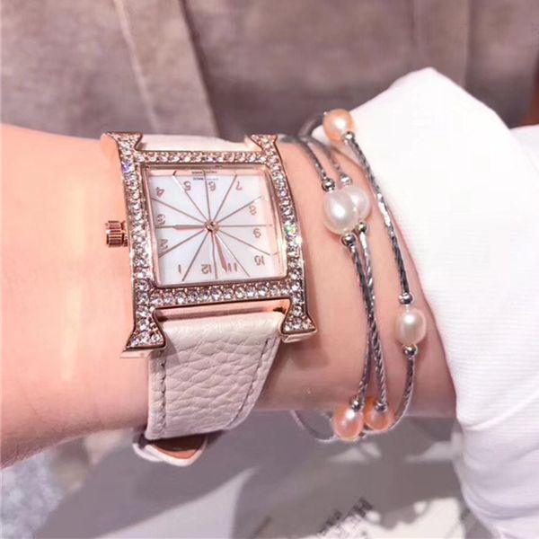 

nice new luxury women watches lady quartz clock genuine leather designer lady wristwatch relojes de marca mujer girls gifts japan movement, Slivery;brown
