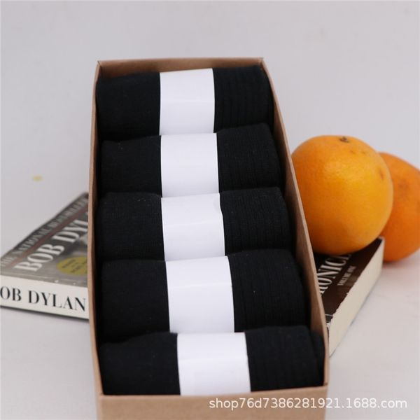 

черные полосатые и мужских нового полосатого мужских носки двойной иглы хлопок сплошного цвета бизнес носки, Pink;yellow