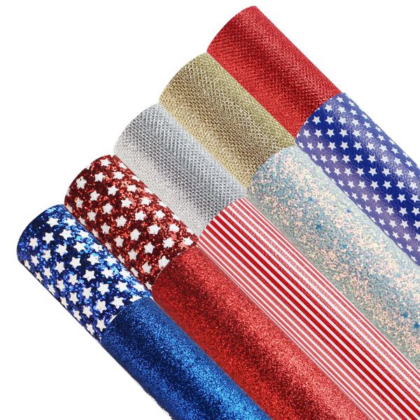 

american election independence day diy leather suit single side pu material diy earring accessories leather accessories, Silver