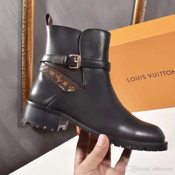 

luxury winter boots ankle boots luxury wedge chaussures de femme leather big size lady womens shoes casual vintage bottes femmes fast ship, Black