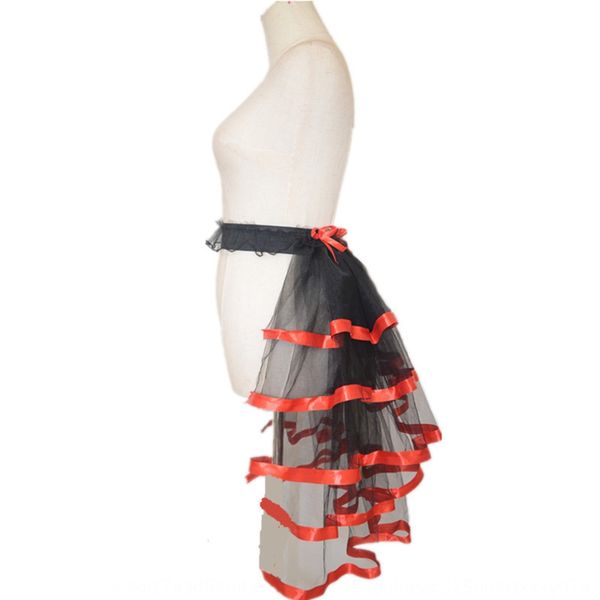 

9z9mr batch stage performance game underwear lace lace dress lace-up fluffy skirt elastic half-page skirt multi-color average size unde, Black;red