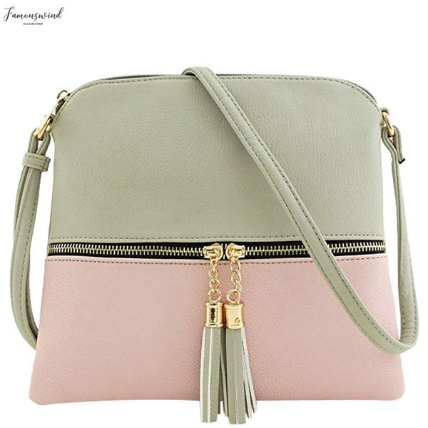 

shell women messenger bags cross body bag pu leather mini female shoulder bag patchworkhandbags bolsas feminina a40