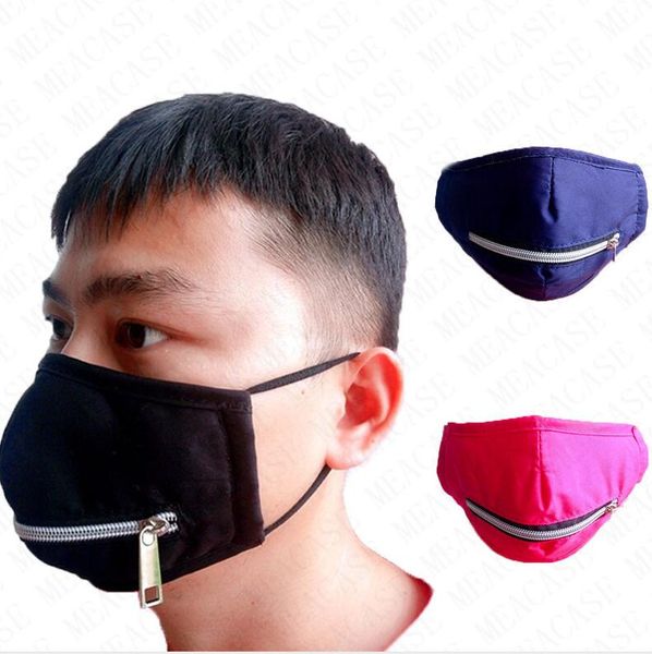 

zipper face mask washable eat drink in public masks zip solid color print cycling mouth cover scarf boutique sale d71508