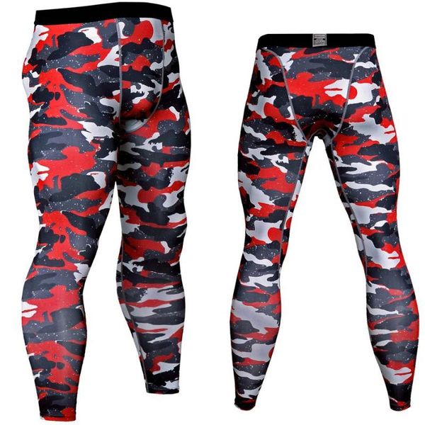 

printed leggings men pattern compression tights pants 2020 new arrival skinny sweatpants crossfit fitness trousers male, Black;blue