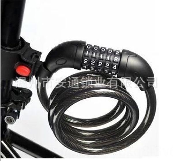 

t566 password anti-theft road bicycle bicycle pad folding car lock mountain bike 5-bit password lock