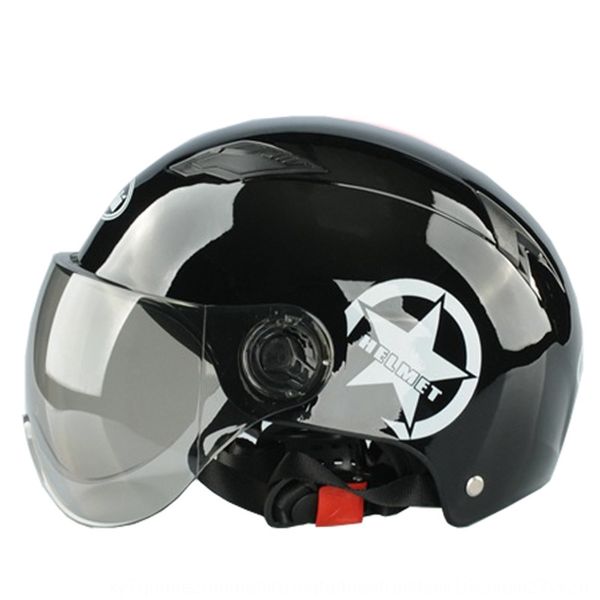 

d4tpb summer electric men's and women's motorcycle motorcycle helmetsummer portable half helmet double lens uv protection sun prot