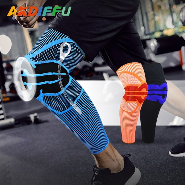 

zrlvz new outdoor protectionsilicone protectionprotective gear lengthened sports kneepad knitted high elastic breathable silicone anti-colli, Black;gray