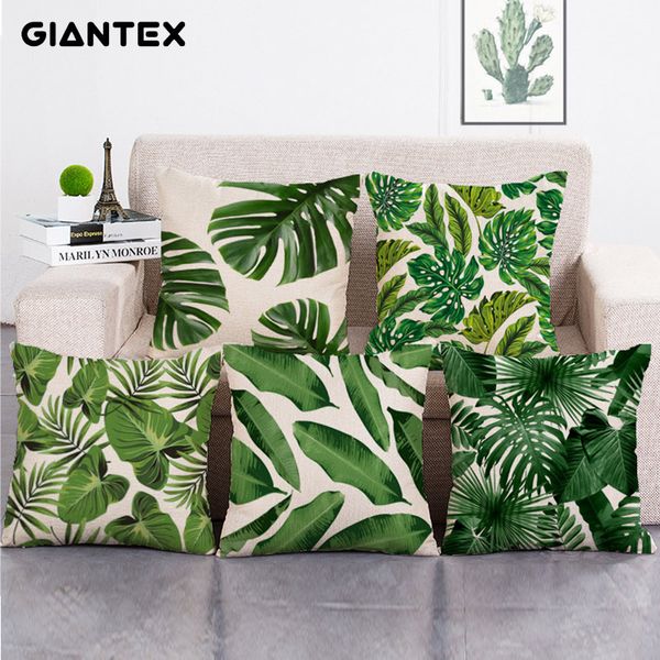

tropical cushion cover decorative pillowcase throw pillow covers cojines decorativos para sofa housse de coussin kussenhoes