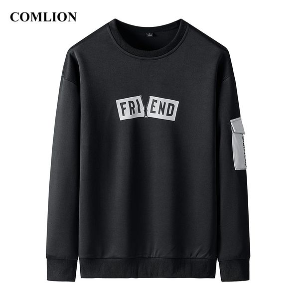

men's sweatshirts comfortable tracksuits mens designer hoodies streetwear o-neck sweatshirt casual men hip hop new brand c299, Black