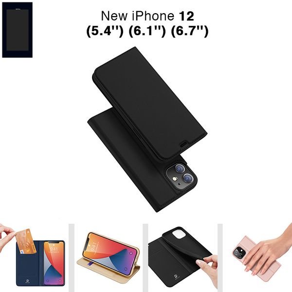 

new iphone12 pro flip cover card holster case 0.3mm tpu heat dissipation iphone 12 case does not affect wireless charging