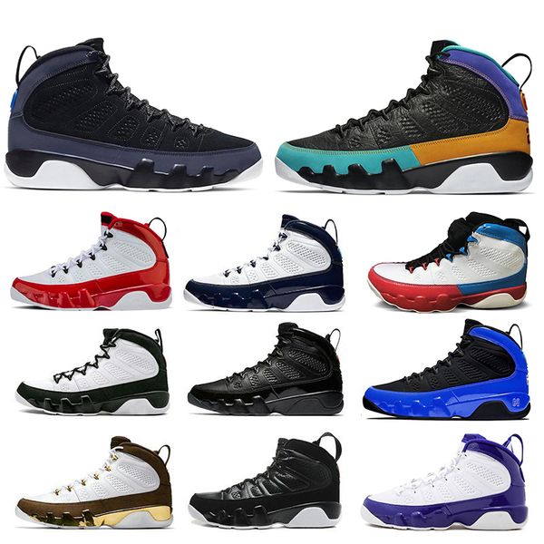 

sale racer blue blue gym red 9 9s men basketball shoes anthracite gym red black blue black white unc mens sports sneakers, White;red