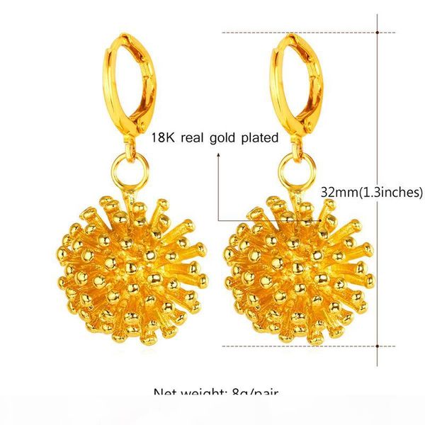 

women's lovely hedgehog earrings platinum plated 18k real gold plated animal jewelry fashion cute drop earrings, Silver