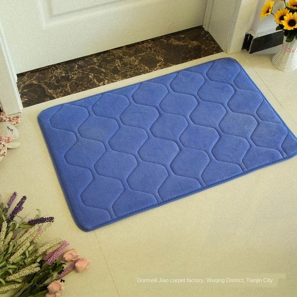 

thickened coral fleece memory cotton patterned hallway door carpet carpet floor mat bathroom bathroom door mat