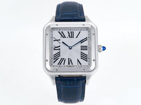 

tw factory lovers watch automatic mechanical movement watch by 39.5*9mm904l steel case round bead crown silver-plated frosted dial sapphire, Slivery;brown