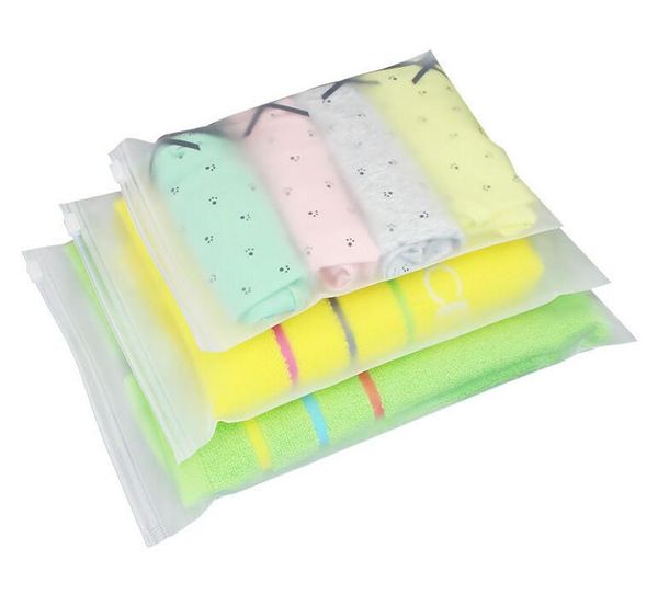 Atacado Resealable Embalagem Sacos Ácido Etch sacos plásticos camisas meias cueca Organizador saco de embalagem 16 tamanhos diferentes para a escolha