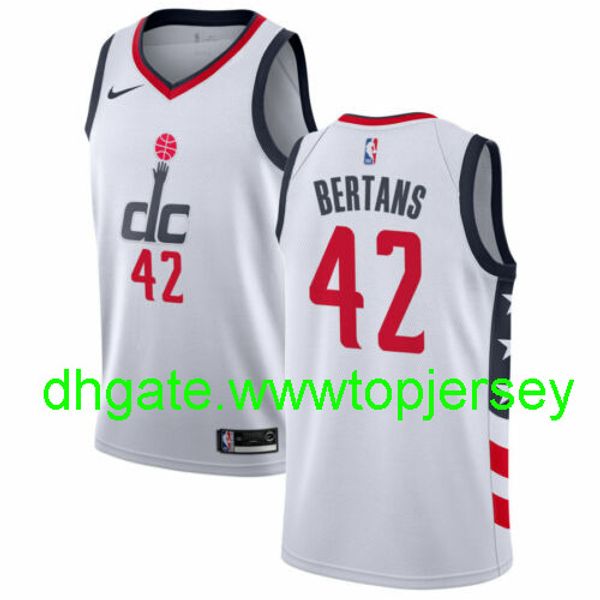 

davis bertans #42 men's jersey vest stitched basketball jerseys, Gray